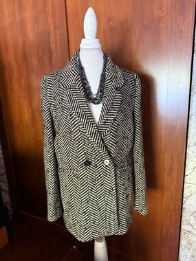 ⚜️ ANINE BING DIANA FISHBONE BLAZER IN EXCELLENT CONDITION SZ SMALL ⚜️
